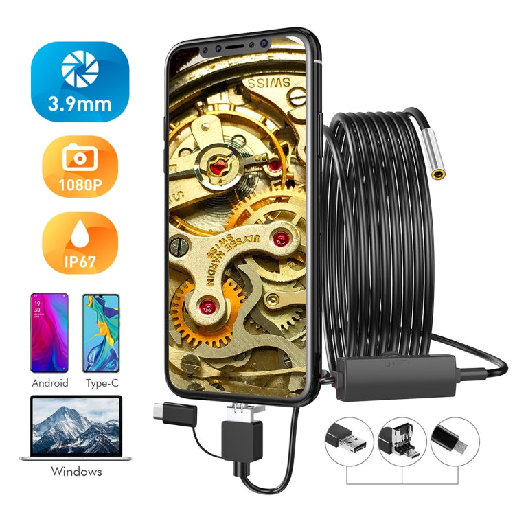 inskam107 3.9mm 3 In 1 HD Waterproof Industry Digital Endoscope Inspection Camera Reluova