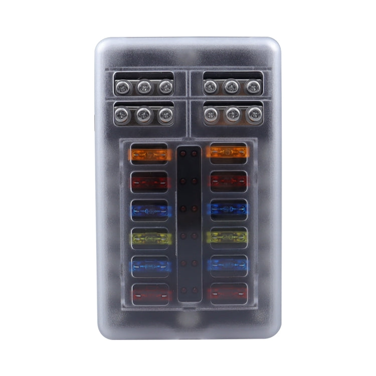 12 Way Fuse Block with 24pcs Fuses and 24pcs Terminals