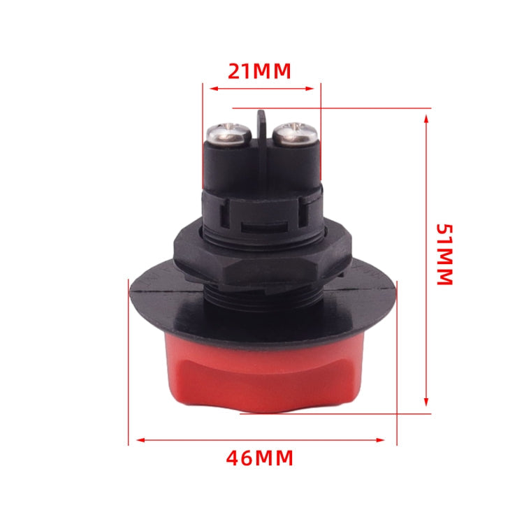 Yacht RV 12V 50A Battery DC Switch with 4pcs Terminals