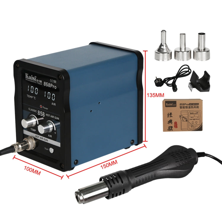 Kaisi 858Pro Smart Sleep Lead-free Digital Display Hot Air Gun Desoldering Station