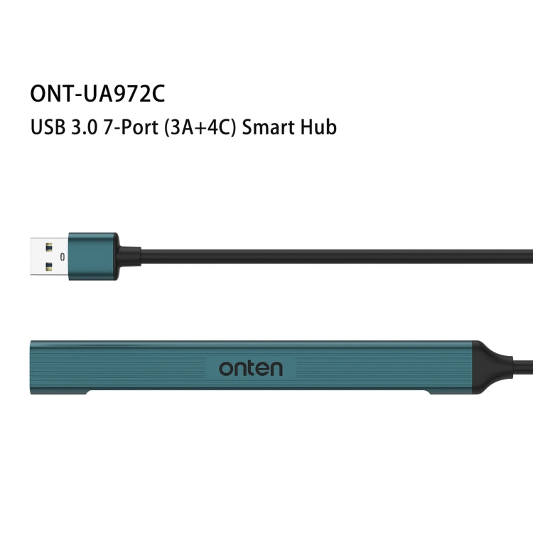 Onten UA972C 7 in 1 USB3.0 to USB3.0 + USB2.0x2 + Type-Cx4 HUB Docking Station My Store