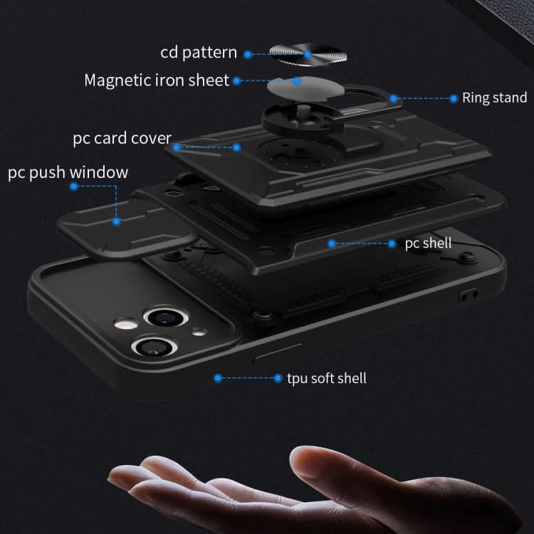 Sliding Camshield TPU+PC Phone Case with Card Slot, Series 2