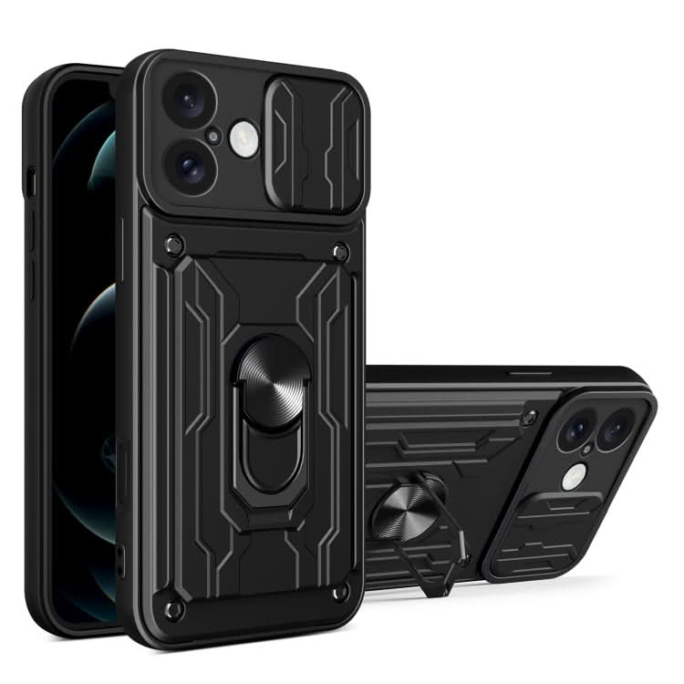 Sliding Camshield TPU+PC Phone Case with Card Slot, Series 1