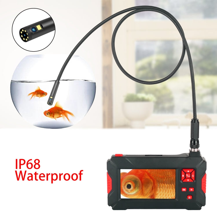 P30 8mm 1080P IP68 Waterproof 4.3 inch Screen Dual Camera Digital Endoscope