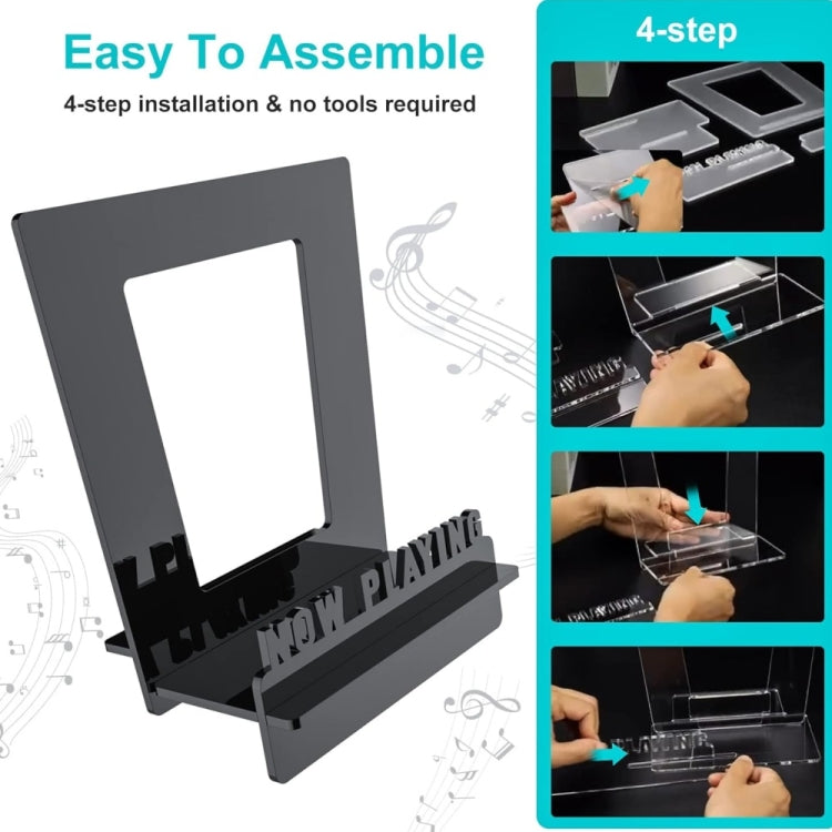 Acrylic Record Book Storage Display Stand