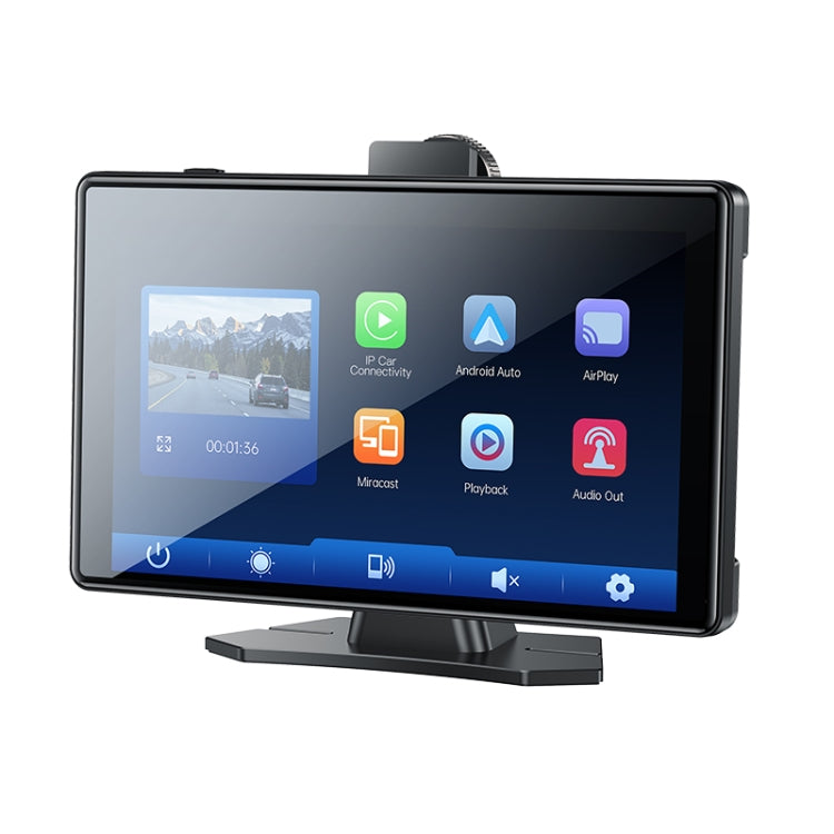 Yesido KM18 9 inch Center Console CarPlay Portable Car Video Navigation with Driving Recorder