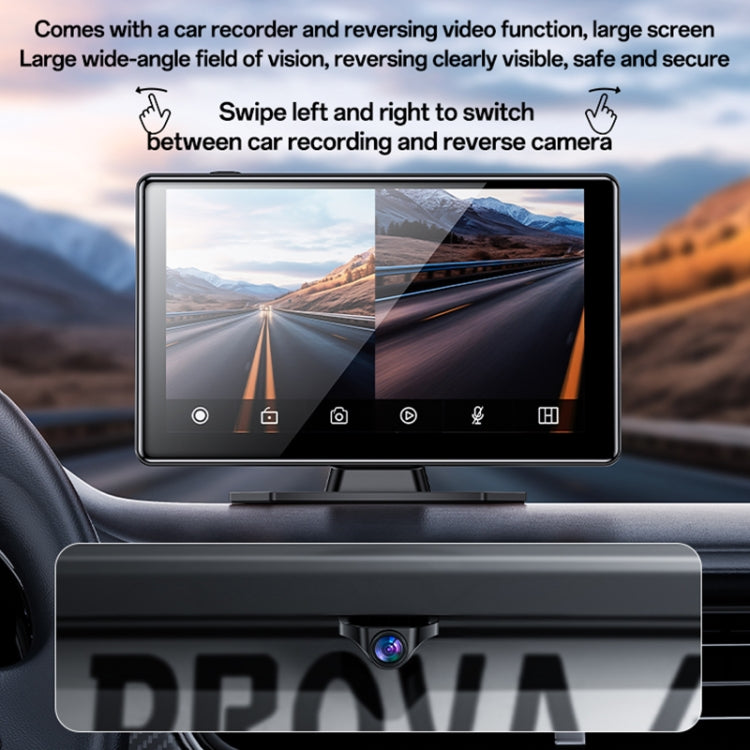 Yesido KM18 9 inch Center Console CarPlay Portable Car Video Navigation with Driving Recorder