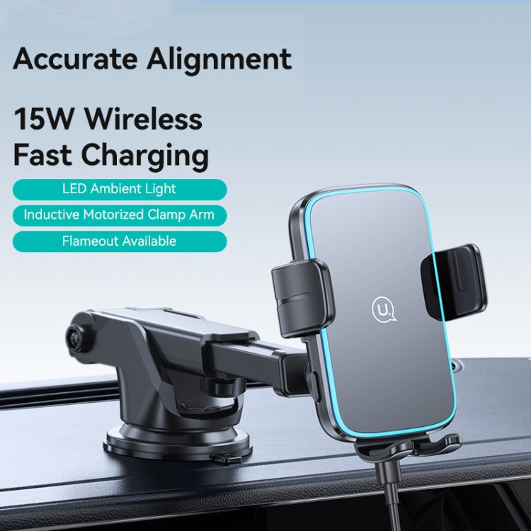 USAMS CD229 15W Accurate Aligment Wireless Charging Car Phone Holder with Suction Cup ÎҵÄÉ̵ê