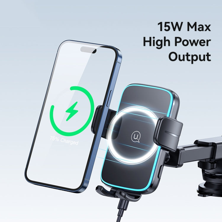 USAMS CD229 15W Accurate Aligment Wireless Charging Car Phone Holder with Suction Cup ÎҵÄÉ̵ê