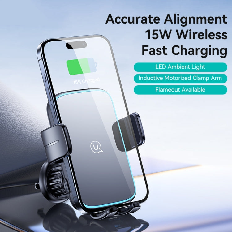 USAMS CD230 15W Accurate Aligment Wireless Charging Car Phone Holder with Suction Cup ÎҵÄÉ̵ê