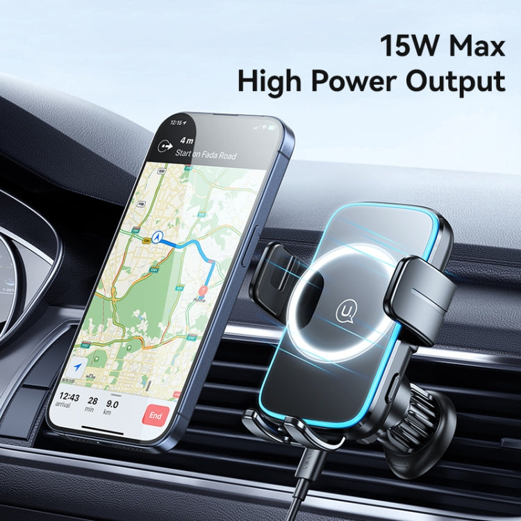 USAMS CD230 15W Accurate Aligment Wireless Charging Car Phone Holder with Suction Cup ÎҵÄÉ̵ê