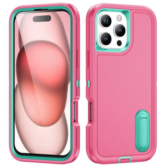 Rugged PC + Silicone Phone Case with Holder, Series 2