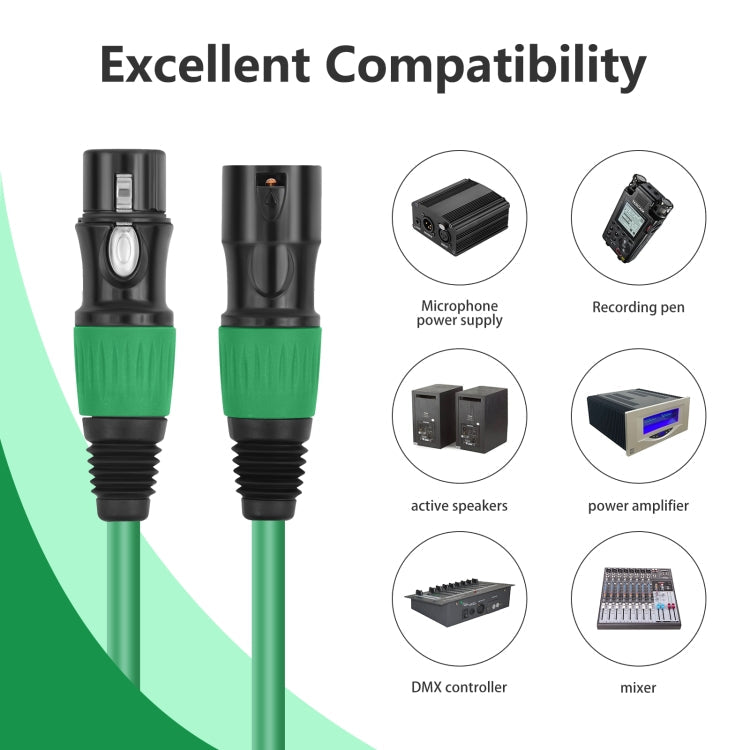 4 Color / Set JC1015 XLR 3pin Male to Female Audio Cable-Reluova