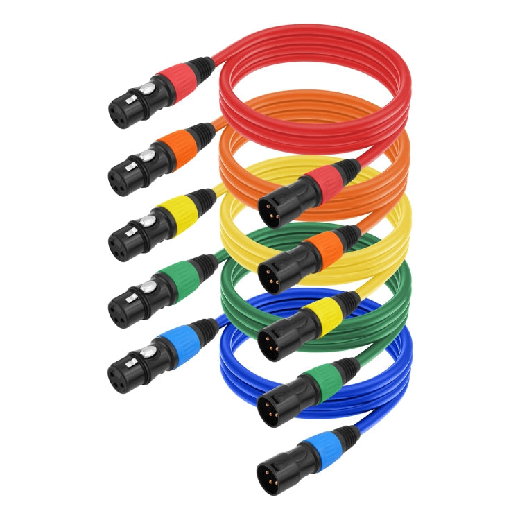 5 Color / Set JC1015 XLR 3pin Male to Female Audio Cable-Reluova