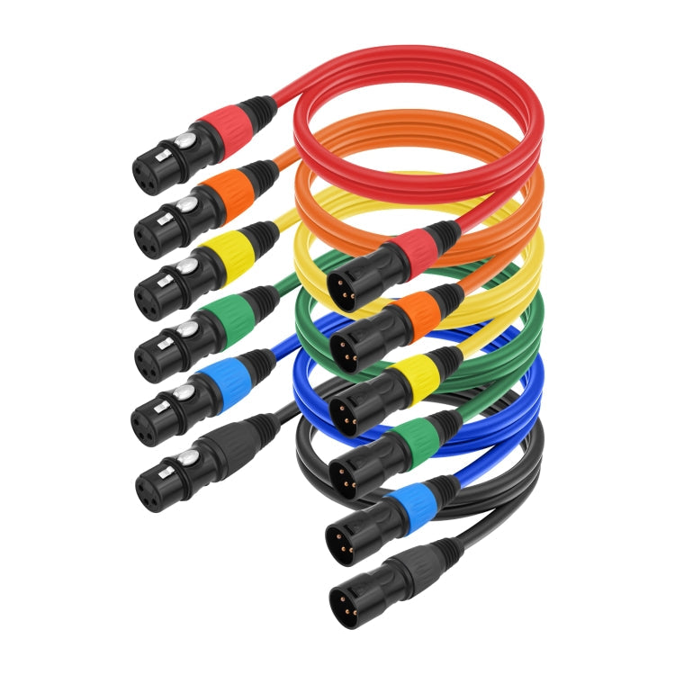 6 Color / Set JC1015 XLR 3pin Male to Female Audio Cable-Reluova