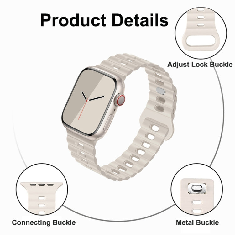 Reverse Buckle Breathable Silicone Watch Band, Series 14