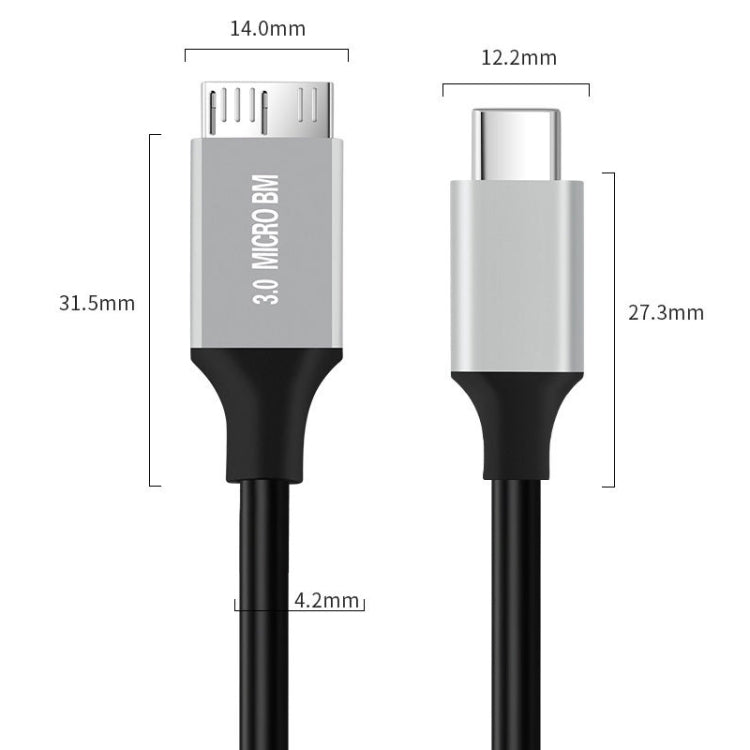 USB-C / Type-C 3.0 to Micro B Mobile Hard Disk Adapter Cable My Store