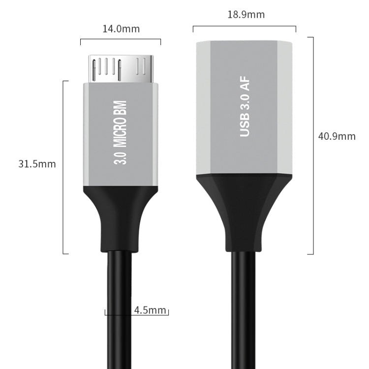 USB 3.0 A Female to Micro B Mobile Hard Disk Adapter Cable My Store