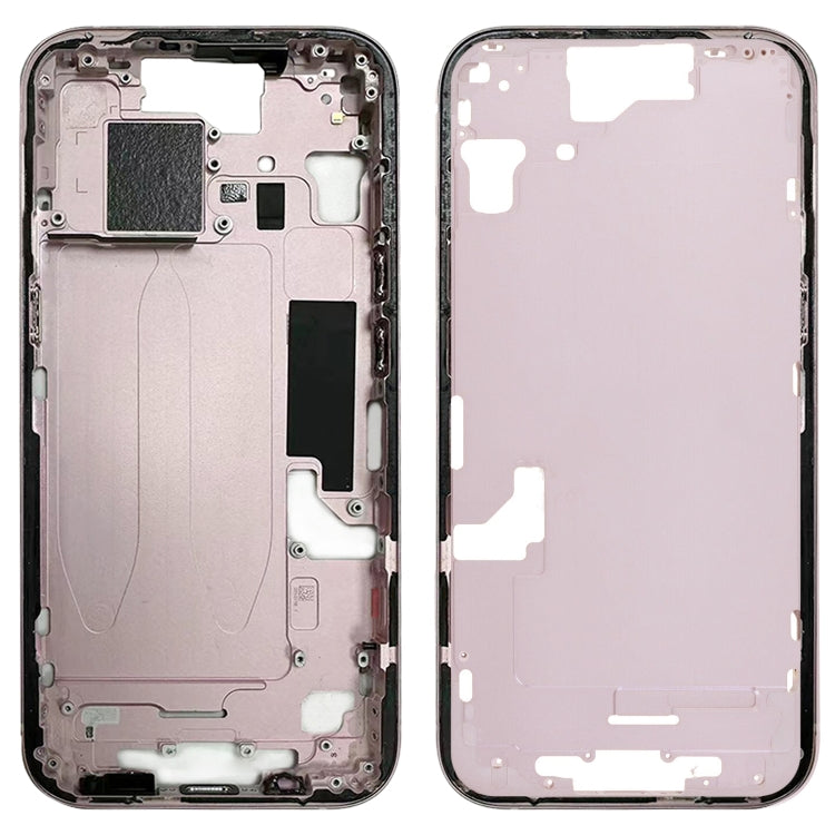 For iPhone 15 Middle Frame Bezel Plate with Side Keys + Card Tray