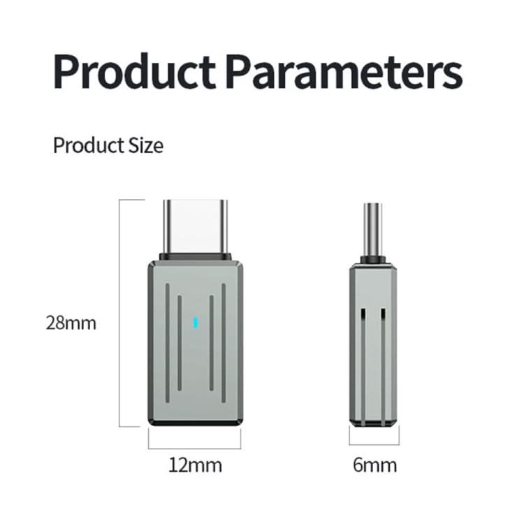 Zinc Alloy PD Adapter, Support Fast Charging / Data Transmission