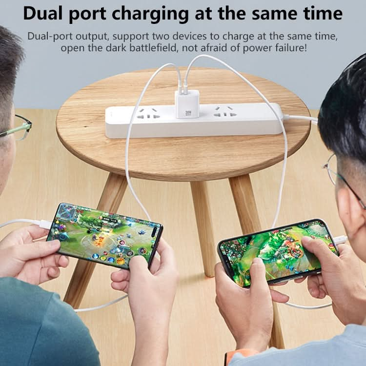 REMAX RP-U26 33W USB+USB-C / Type-C GaN Fast Charging Charger