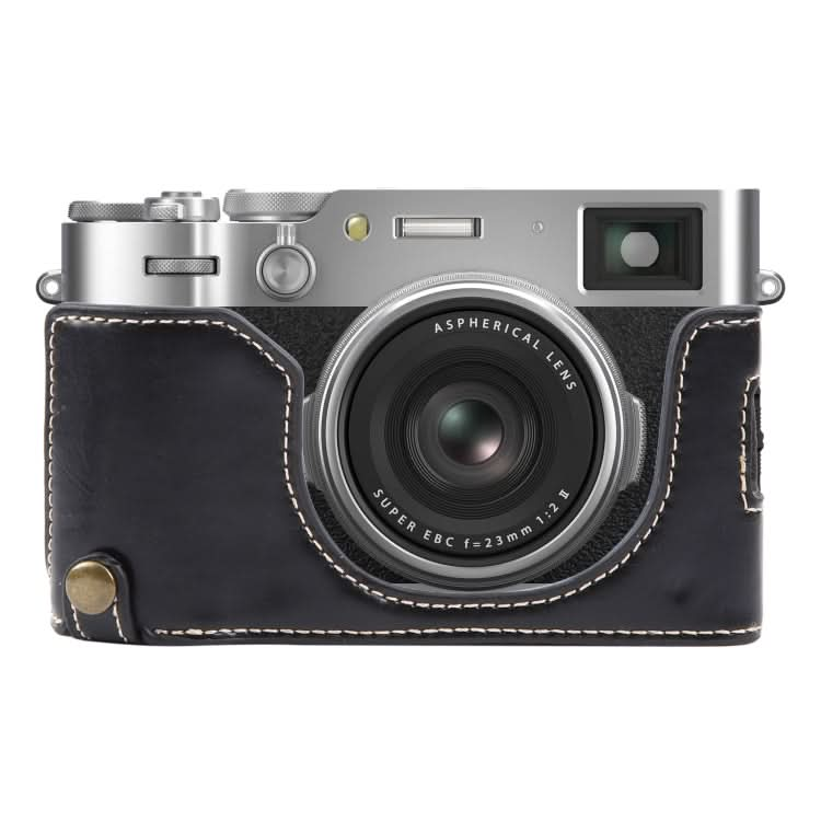 Glossy PU Leather Camera Half Case Base My Store