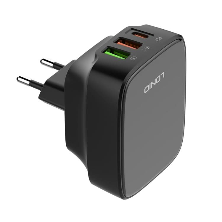 LDNIO Q334 32W Type-C + Dual USB Port Charger with 1m Micro USB Data Cable