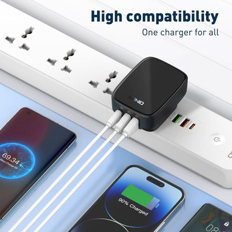 LDNIO Q334 32W Type-C + Dual USB Port Charger with 1m Micro USB Data Cable