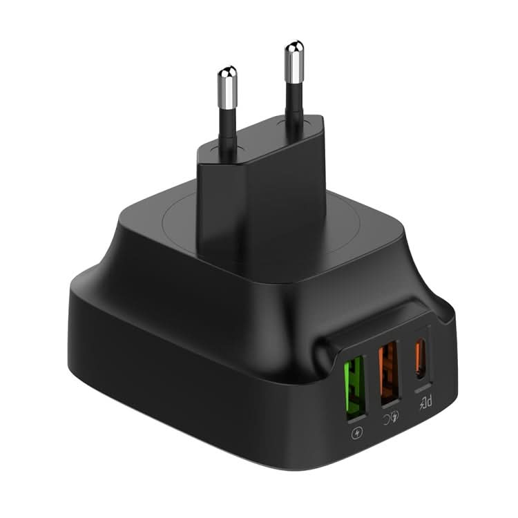 LDNIO Q334 32W Type-C + Dual USB Port Charger with 1m USB-C / Type-C Data Cable