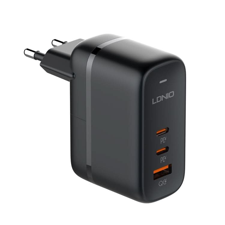 LDNIO Q366 65W USB + Dual Type-C Port Charger with 1m USB-C / Type-C to USB-C / Type-C Data Cable