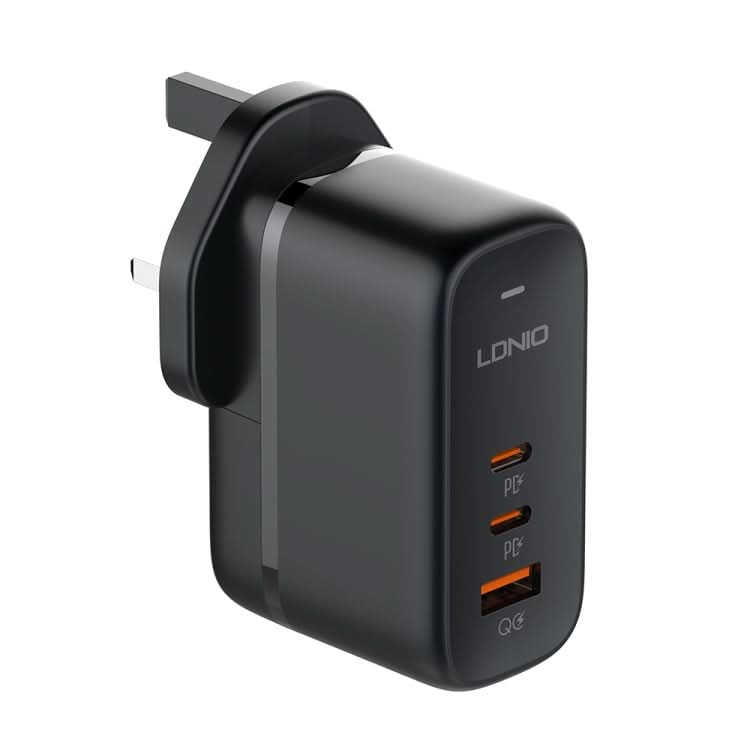 LDNIO Q366 65W USB + Dual Type-C Port Charger with 1m USB-C / Type-C to USB-C / Type-C Data Cable