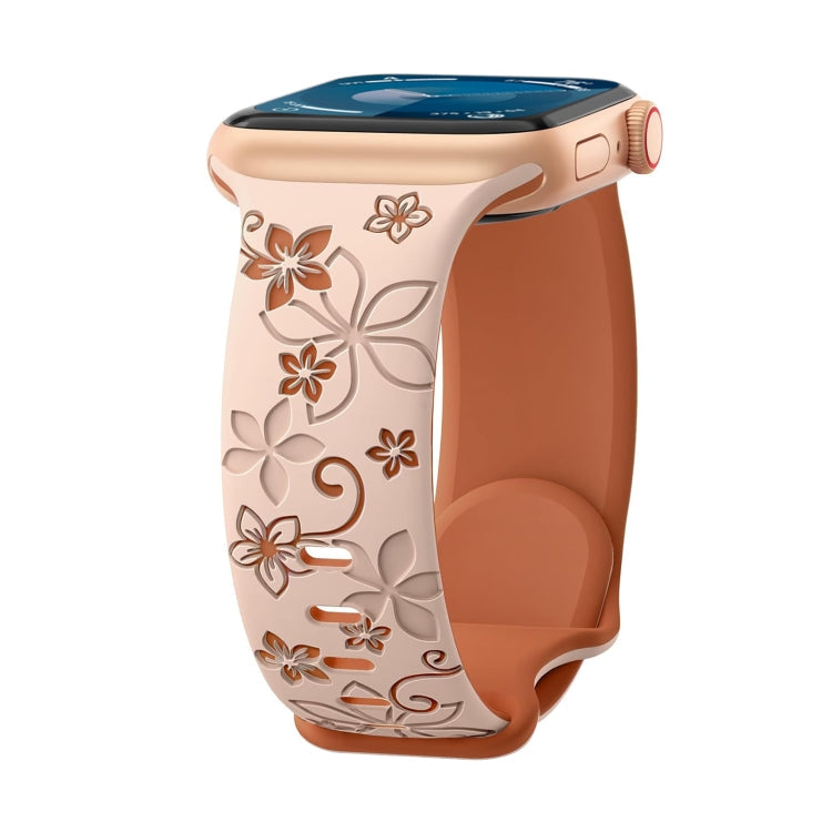 Bauhinia Two-color Embossed Silicone Watch Band, Series 1