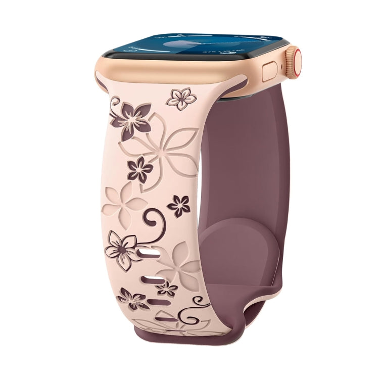 Bauhinia Two-color Embossed Silicone Watch Band, Series 4 My Store