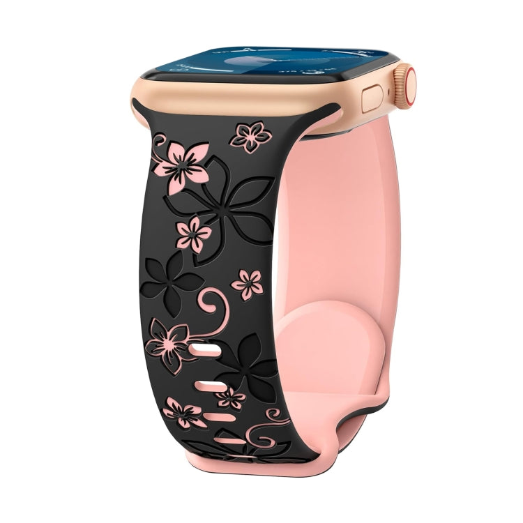 Bauhinia Two-color Embossed Silicone Watch Band, Series 5 My Store