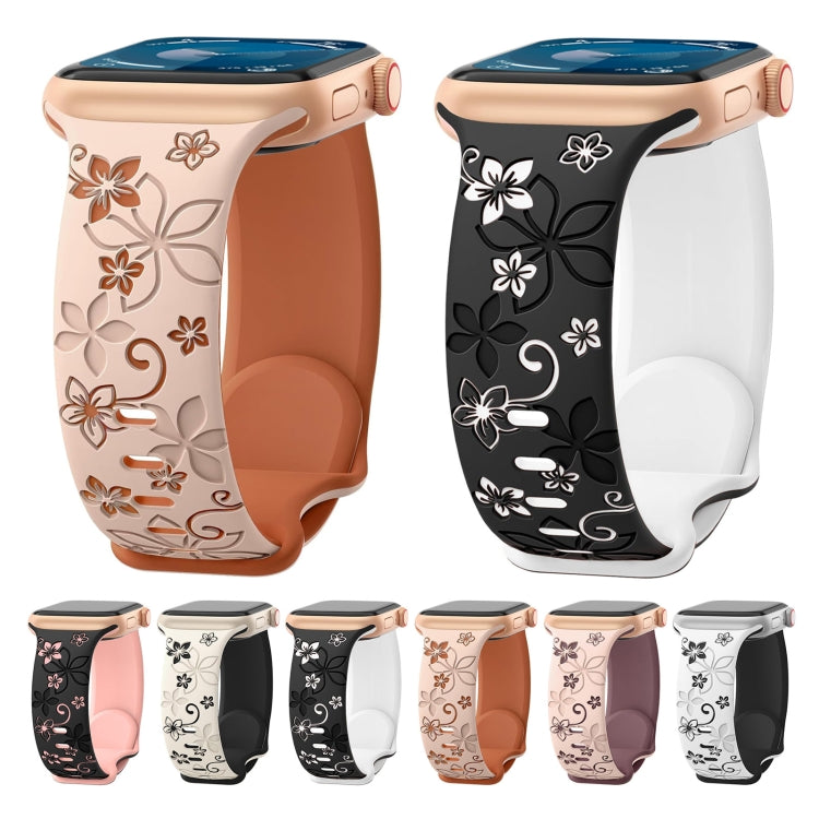 Bauhinia Two-color Embossed Silicone Watch Band, Series 1 My Store