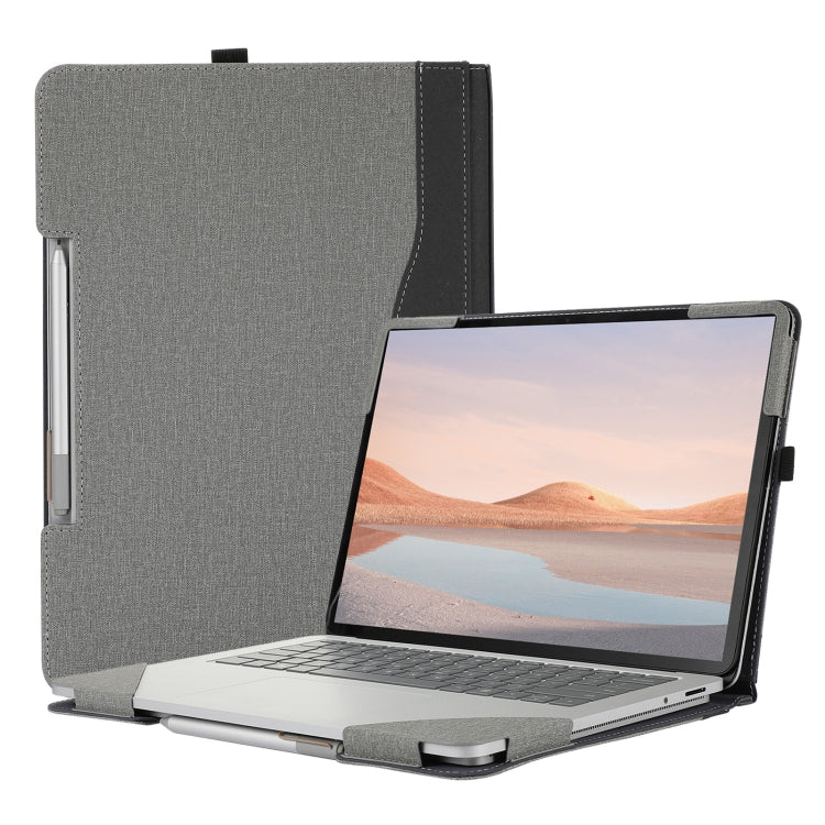 Cotton Cloth Texture Leather Laptop Protective Case