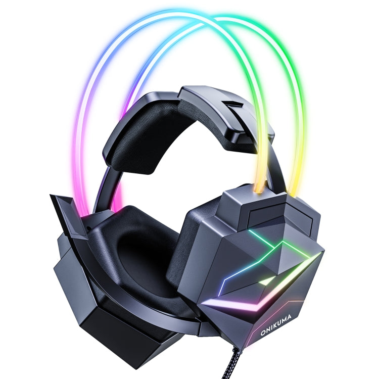 ONIKUMA X20 RGB Colorful Head-mounted Wired Gaming Earphone, Length: 1.8m My Store