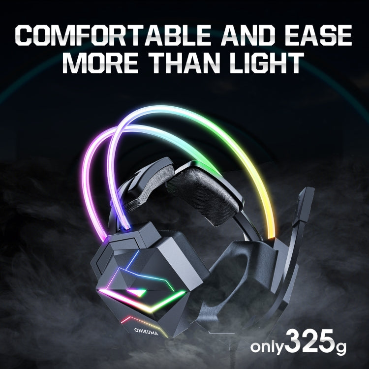 ONIKUMA X20 RGB Colorful Head-mounted Wired Gaming Earphone, Length: 1.8m My Store