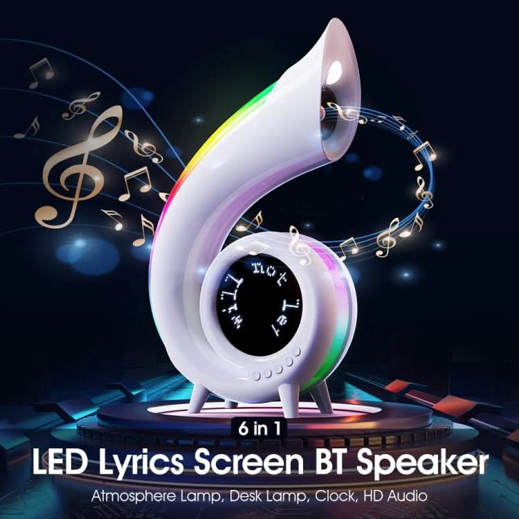 G69 Pro LED Lyrics Screen RGB Colorful Desktop Bluetooth Speaker