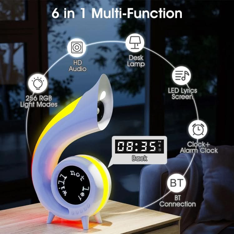 G69 Pro LED Lyrics Screen RGB Colorful Desktop Bluetooth Speaker