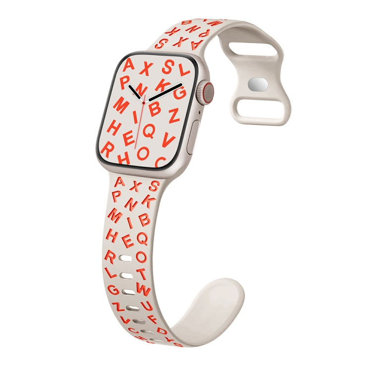 English Letters Style Butterfly Buckle Silicone Watch Band, Series 12 My Store