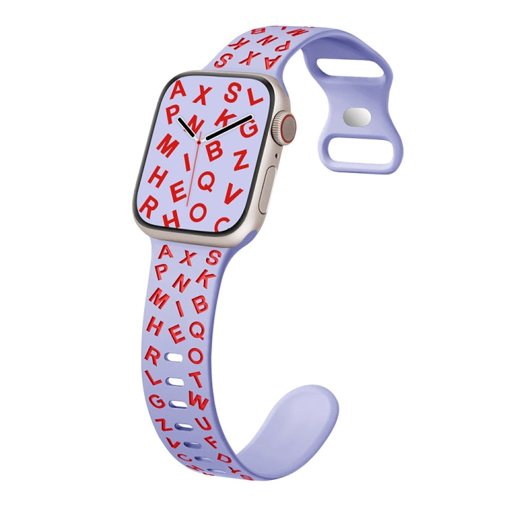 English Letters Style Butterfly Buckle Silicone Watch Band, Series 14 My Store