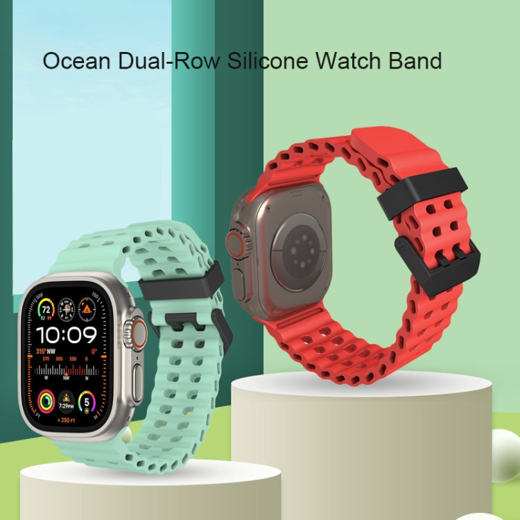 Ocean Dual-Row Hole Silicone Watch Band, Series 1 My Store