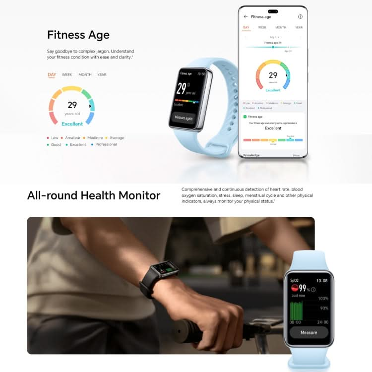 Honor Band 9, 1.57 inch AMOLED Screen, Support Heart Rate / Blood Oxygen / Sleep Monitoring, NFC Version