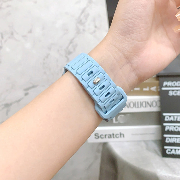 Tri-beads Loop Buckle Silicone Watch Band, Series 1