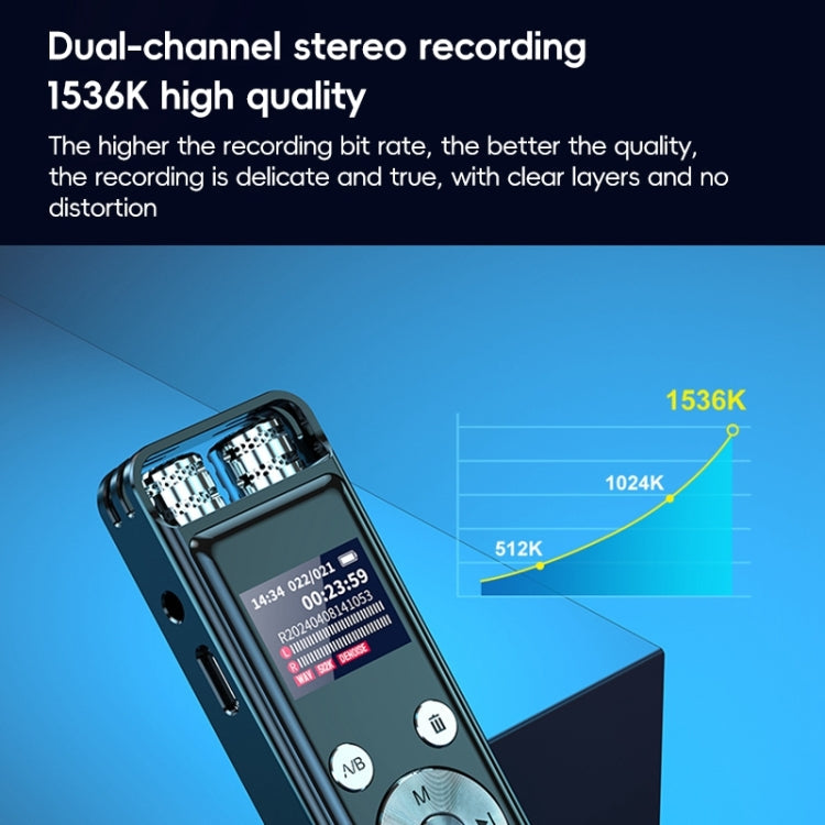 ZD43B Omnidirectional Dual Mic Smart Noise Reduction Voice Recorder Reluova