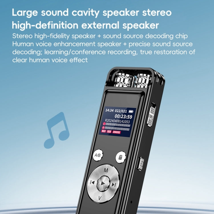 ZD43B Omnidirectional Dual Mic Smart Noise Reduction Voice Recorder