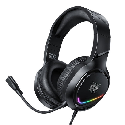 ONIKUMA X31 USB /  3.5mm Wired RGB Light Gaming Headset with Mic, Cable length: 2.2m My Store