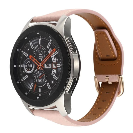 T-shaped Starry Sky Style Litchi Texture Genuine Leather Watch Band