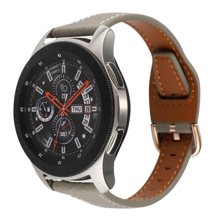 T-shaped Starry Sky Style Litchi Texture Genuine Leather Watch Band